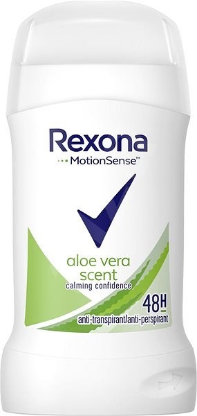 Rexona stick Aloe Vera 40ml wom | Kosmetické a dentální výrobky - Dámská kosmetika - Deodoranty - Tuhé deo, roll-on